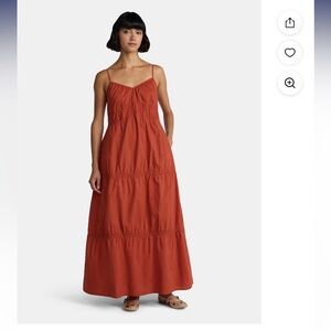 Time and Tru Rusty Bronze Maxi Dress